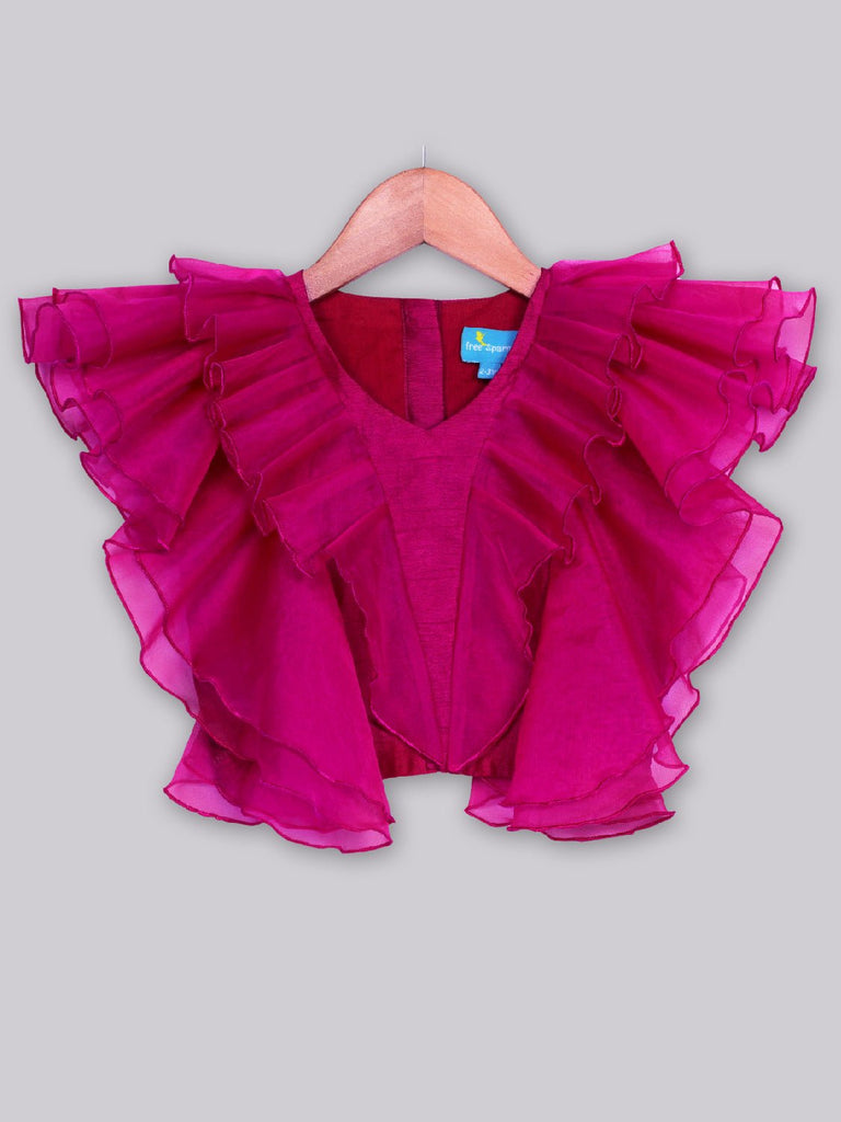 Plum Bloom Lehenga SetLehenga CholiFREE SPARROW