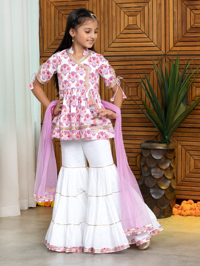 Raspberry Jaipuri Sharara SetSHARARAFREE SPARROW