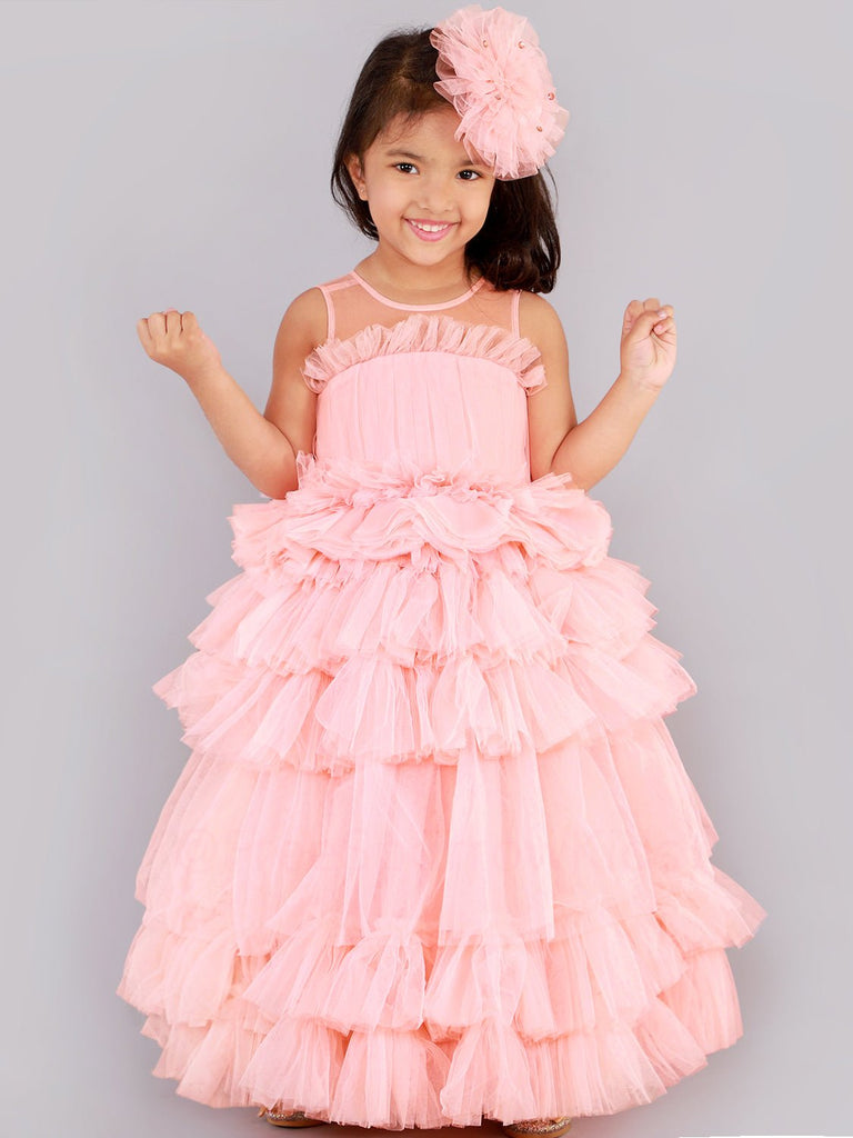 Rouge Splash Gown With Hair ClipGOWNFREE SPARROW