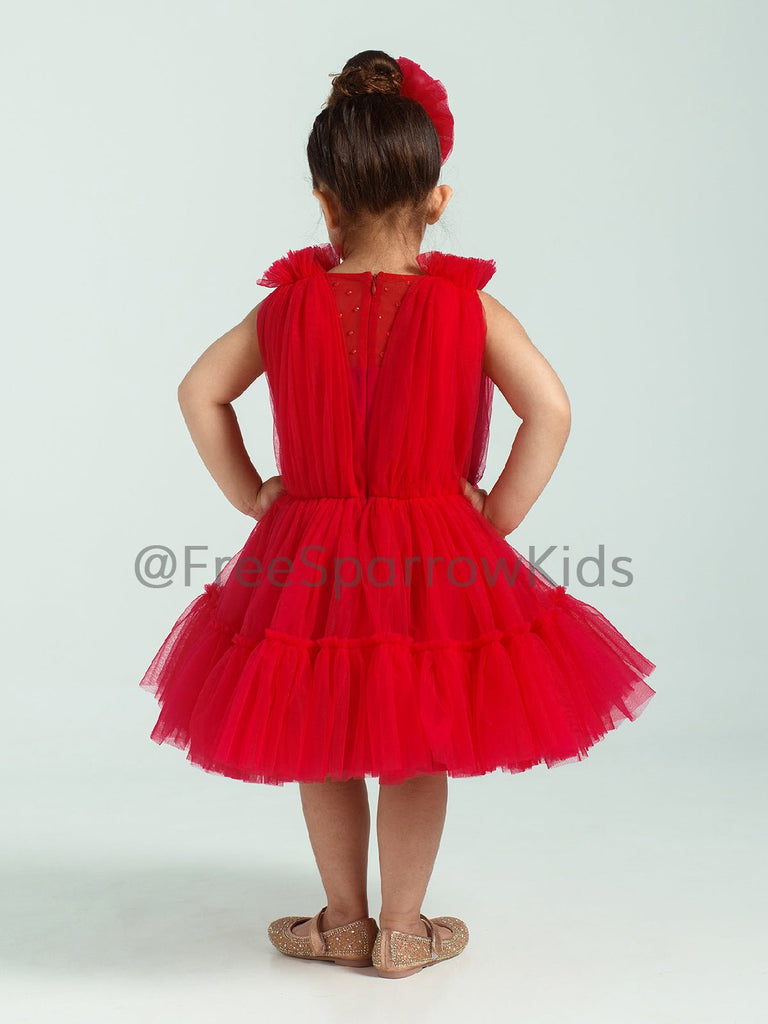 Ruby Blaze Dress With Hair ClipDressFREE SPARROW