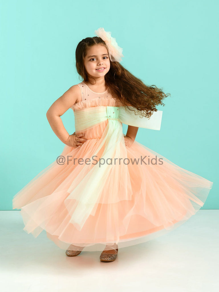 Tiffany Mint Gown With Hair ClipGOWNFREE SPARROW