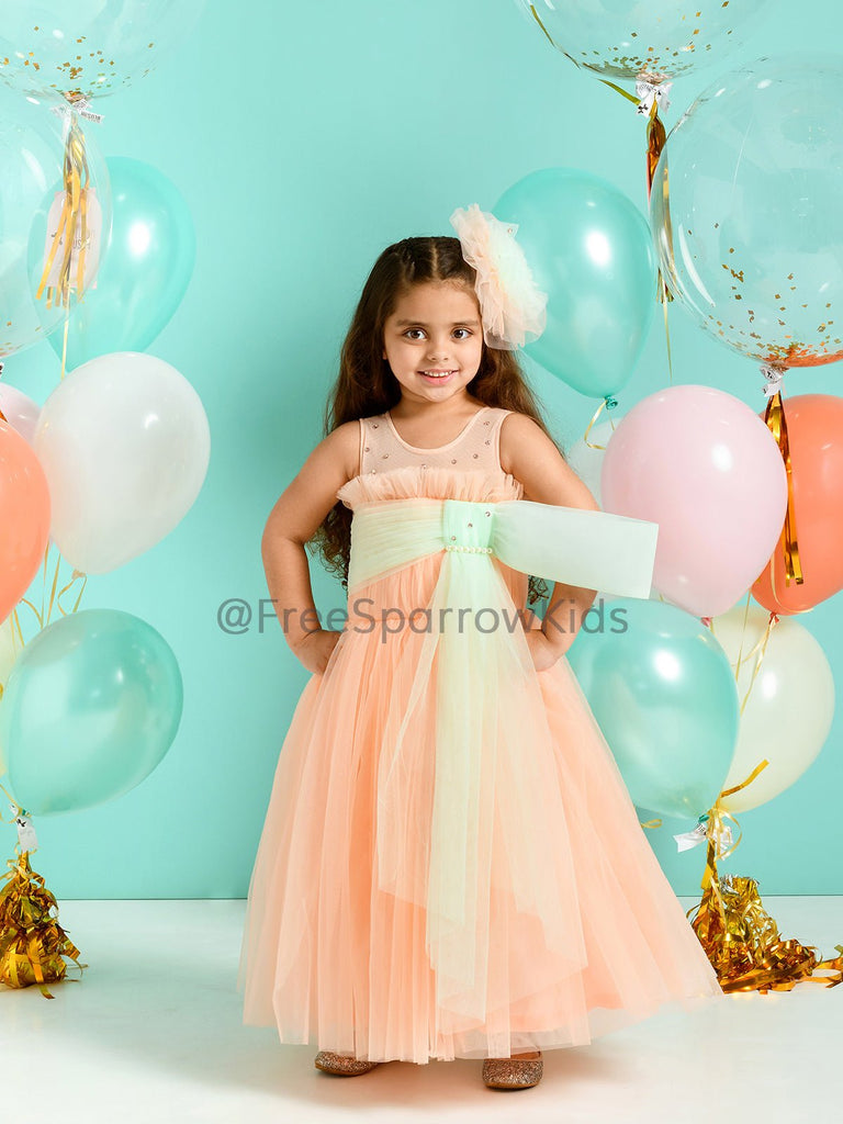 Tiffany Mint Gown With Hair ClipGOWNFREE SPARROW